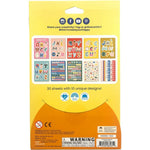 Ooly - Stickiville Stickers X Suzy : Un grand livre d’autocollants - Alphabet - 30 pages de lettres autocollantes ! - Convient dès 3 ans