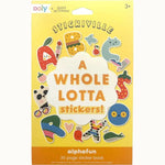 Ooly - Stickiville Stickers X Suzy : Un énorme livre d’autocollants - Alphabet - 30 pages d’autocollants lettres ! - Convient dès 3 ans