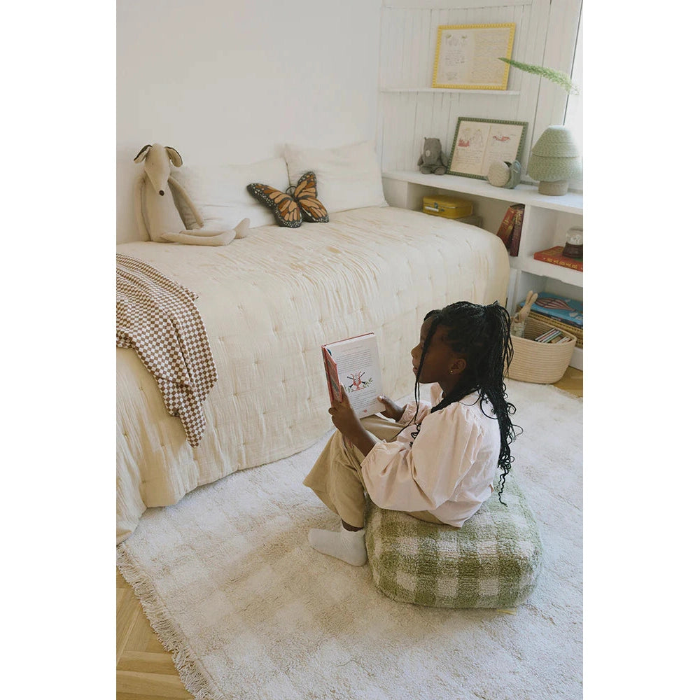 Lorena Canals Pouf vichy matcha