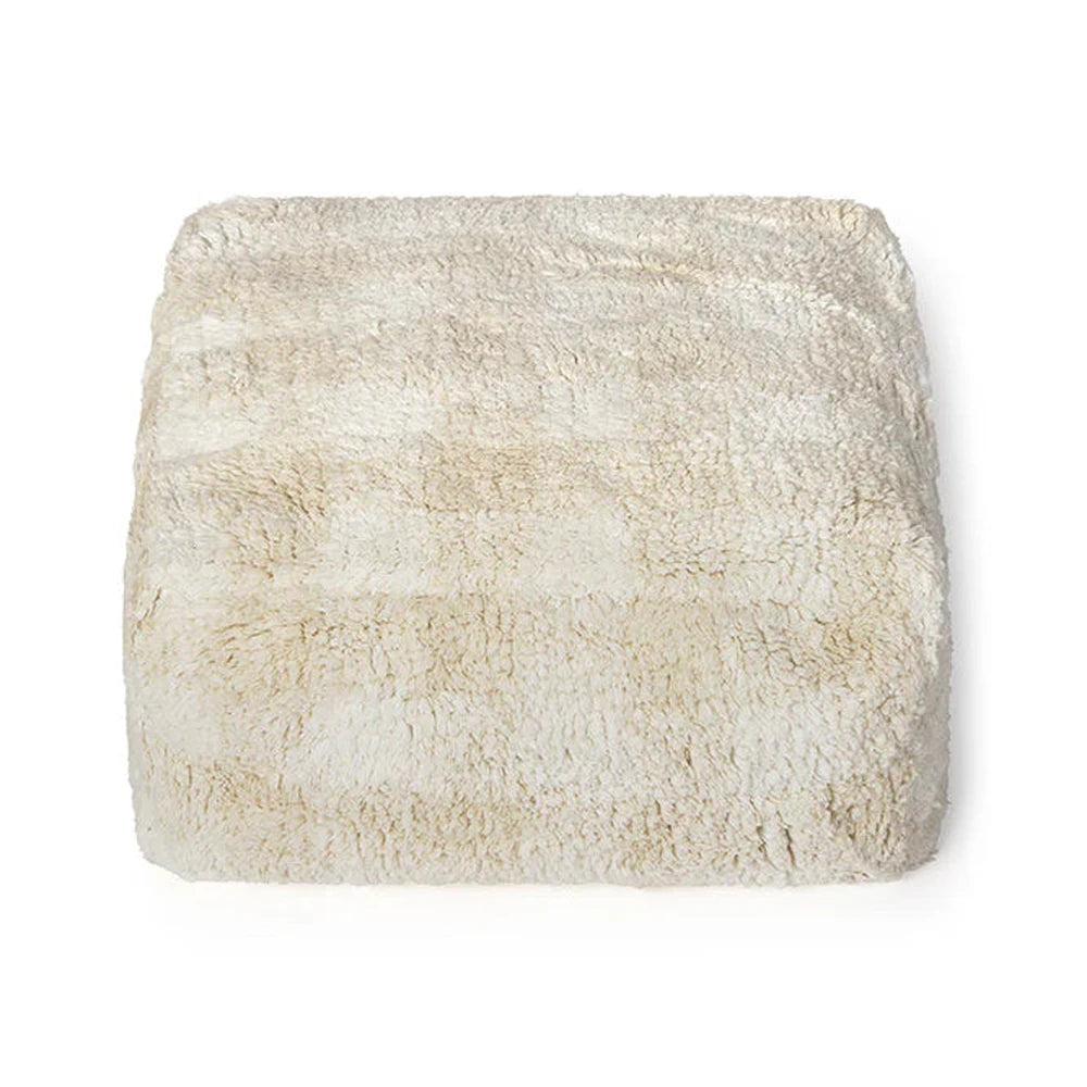 Lorena Canals Pouf Vichy ivoire