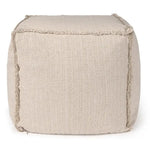 Lorena Canals Pouf tissé à la main beige 45x45x45