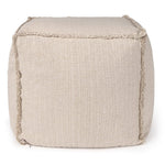 Pouf tissé à la main Lorena Canals beige 45x45x45