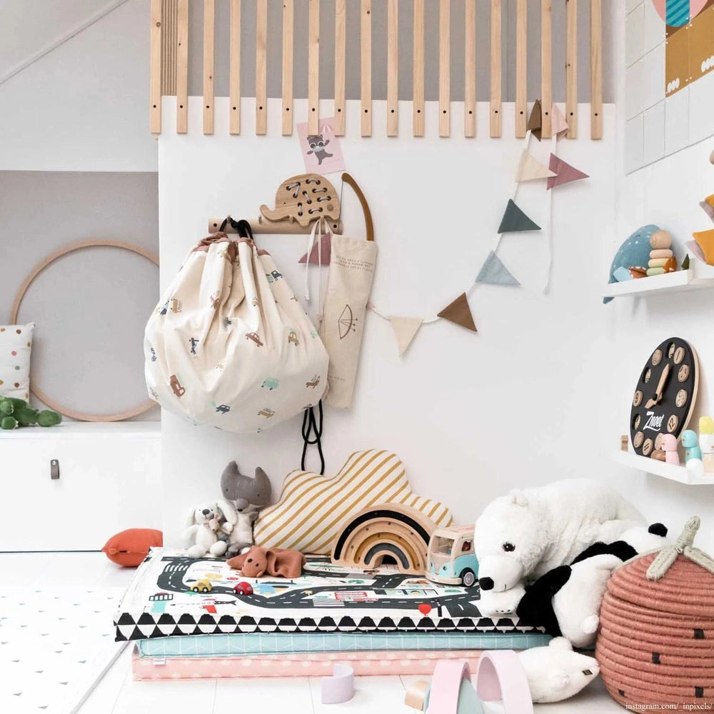 Tapis de jeu et sac à jouets Play&Go - Grandes voitures