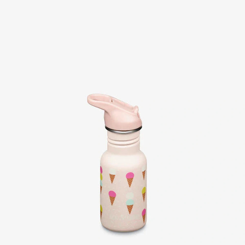 Klean Kanteen Kid Classic 355ml - Bouchon sport Flip Rose glace