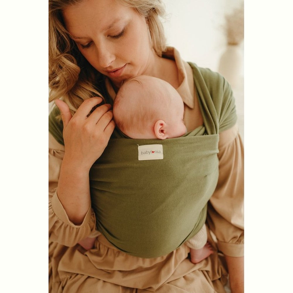 Babylonia porte-bébé Tricot Slen - vert kaki