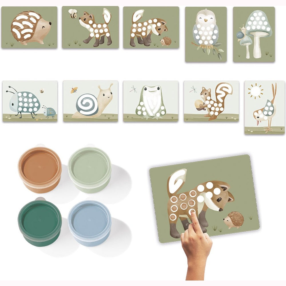 Peinture au doigt Little Dutch Forest Friends - coffret complet - idée cadeau - jouet créatif