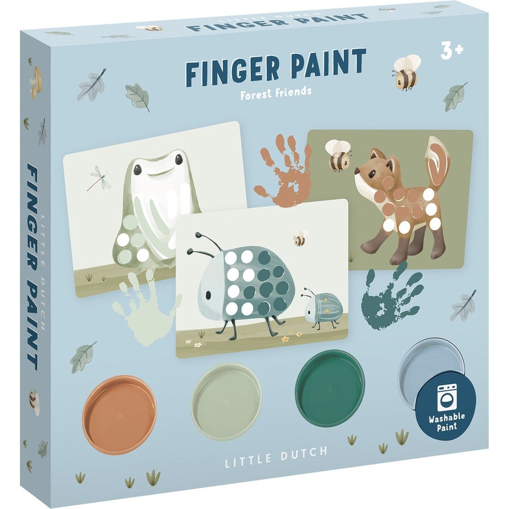 Little Dutch peinture au doigt Forest Friends - coffret complet - idée cadeau - jouet créatif