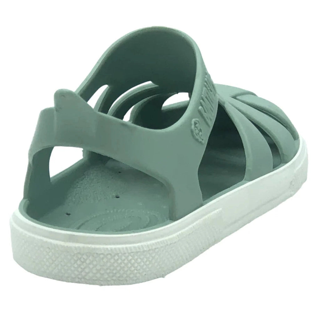 Boatilus Sandales pour enfants vert pastel/blanc