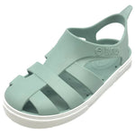 Sandales pour enfants pastel vert/blanc
