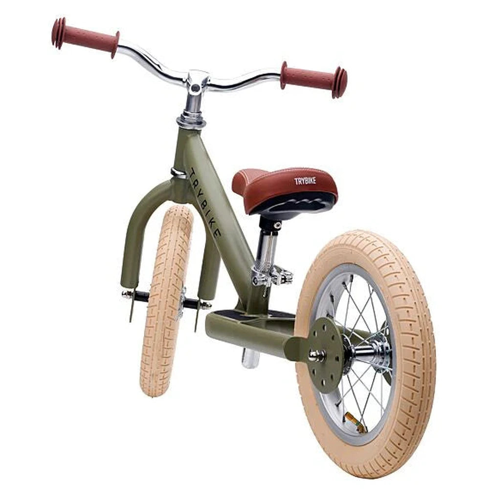 Trybike vélo en acier - vert vintage mat