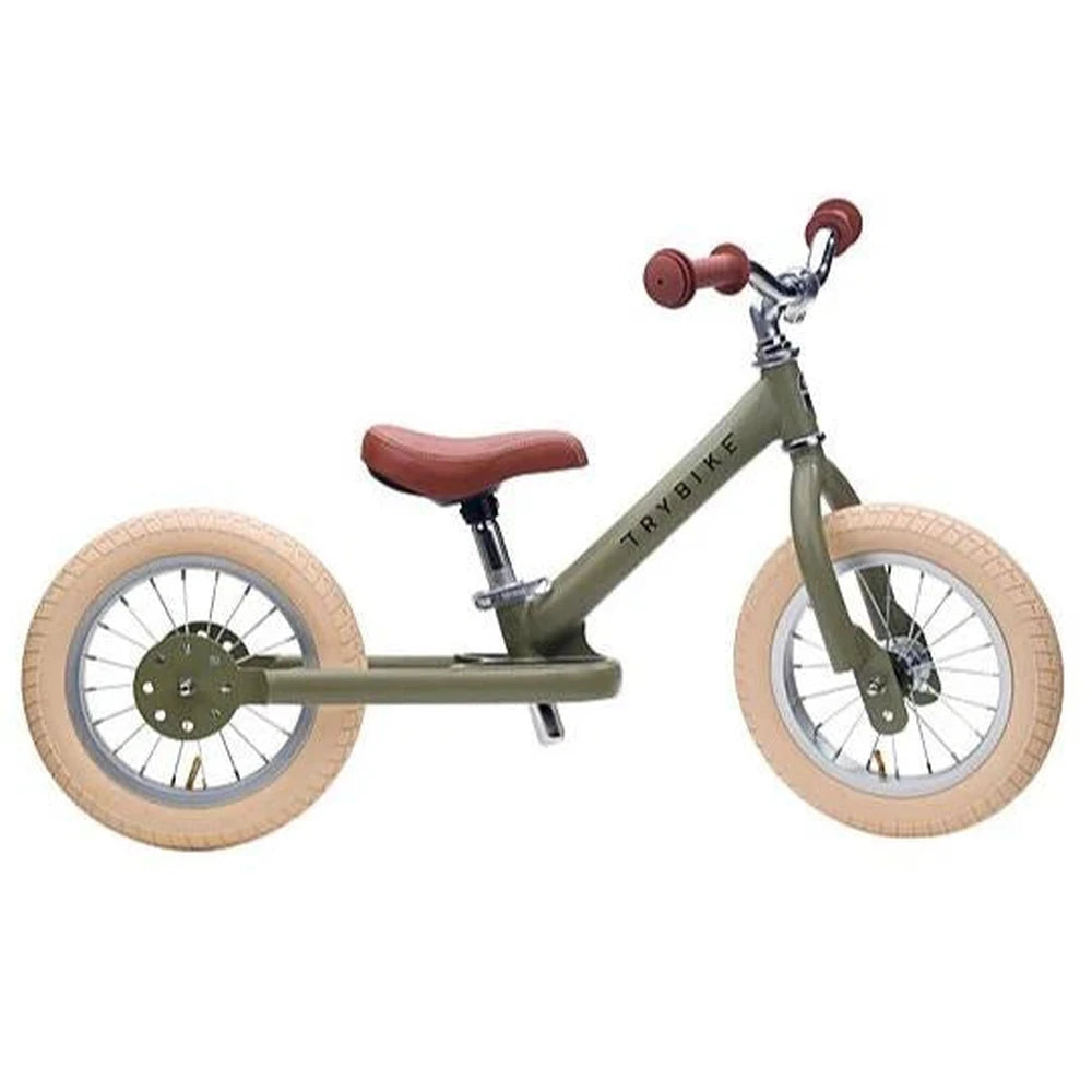 Trybike vélo en acier - vert vintage mat