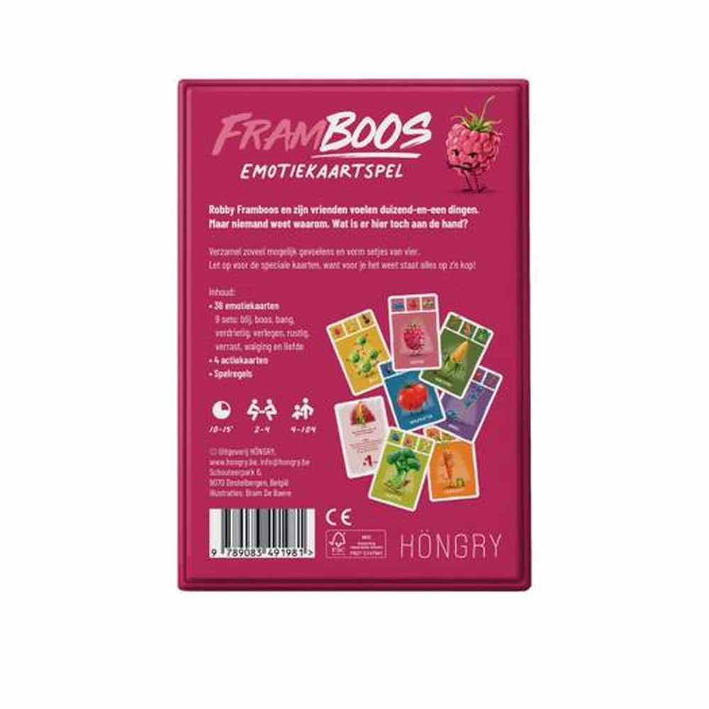 Jeu de cartes des émotions Framboise
