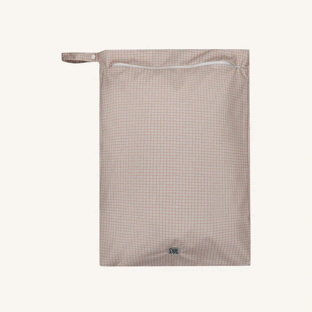 Bumbuns Sac de rangement lavable - à carreaux orange