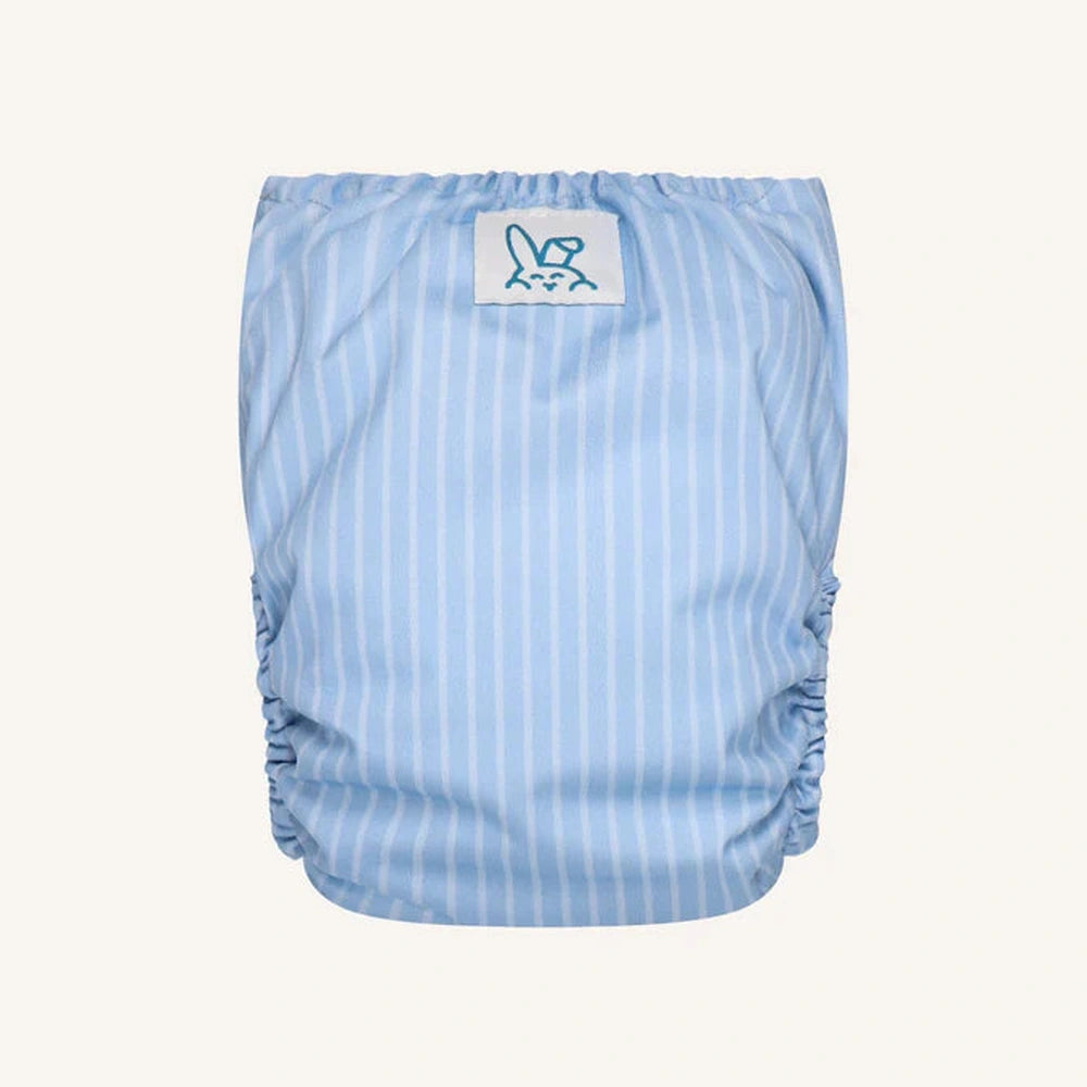 Bumbuns Easy Couche réutilisable avec velcro - Bleu rayé