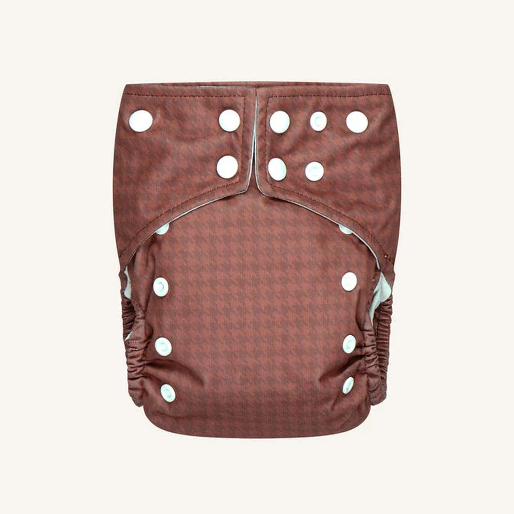 Bumbuns Couche réutilisable facile à boutons-pression - Blossom Chesnut