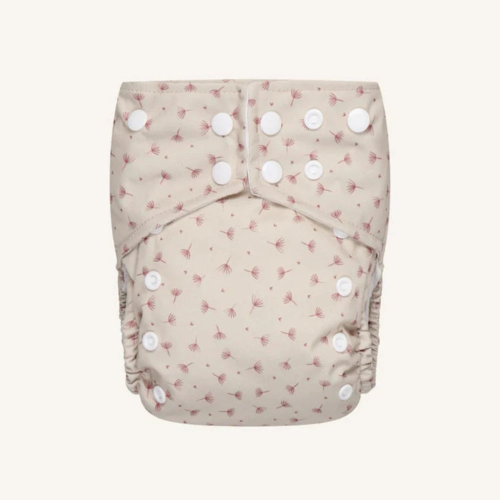 Couche lavable réutilisable Bumbuns Easy à boutons-pression - Blossom Almond