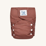 Couche réutilisable Bumbuns Easy à boutons-pression - Tiles Chesnut