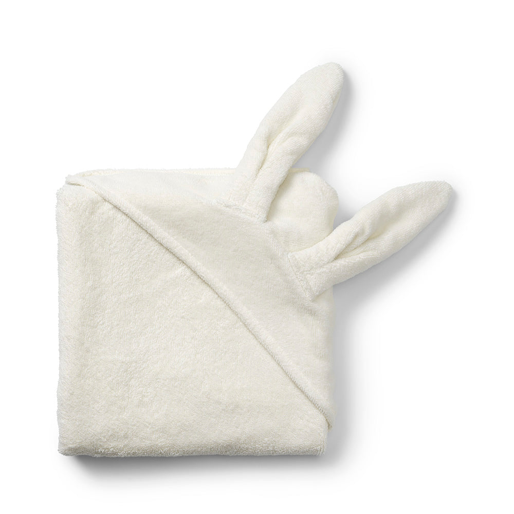 Elodie Serviette à capuche - Lapin blanc vanille