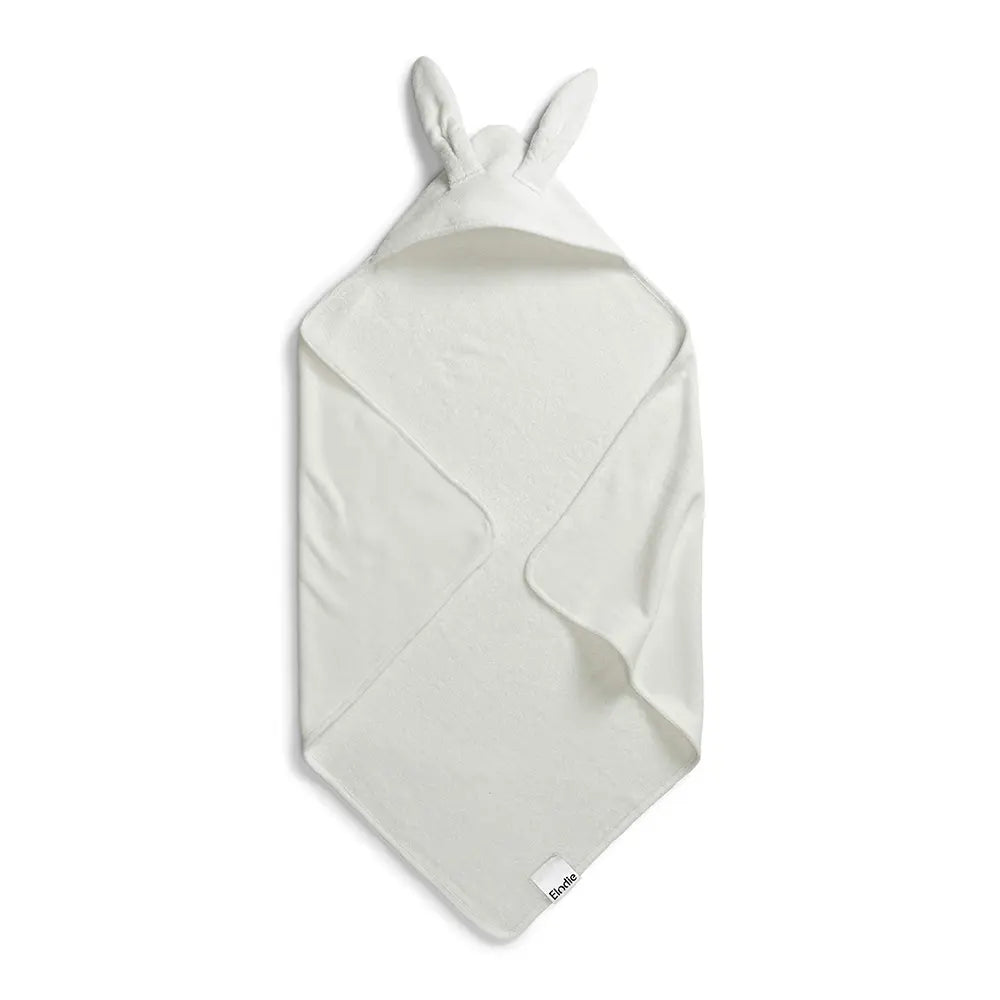 Elodie Serviette à capuche - Lapin blanc vanille