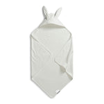 Serviette à capuche Elodie - Lapin blanc vanille