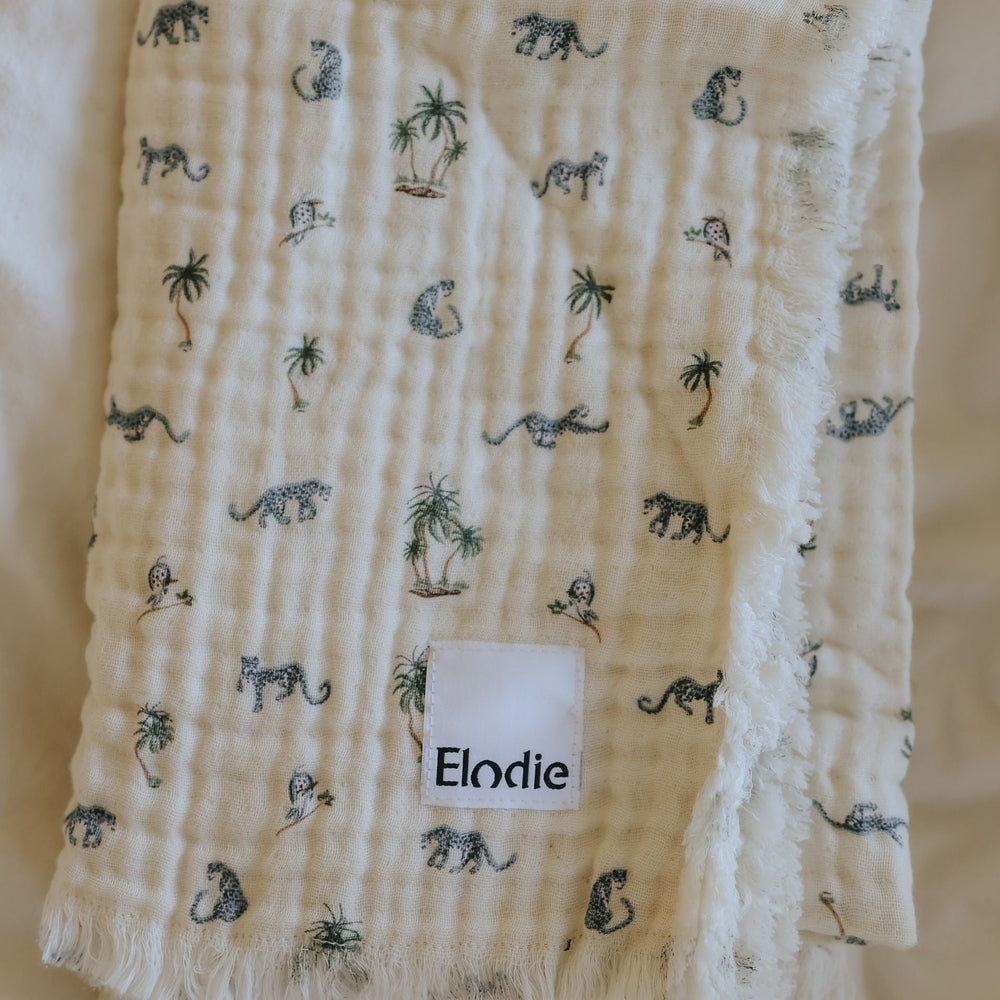 Couverture douce en coton Elodie 75x100cm - Garden Leo's Resort