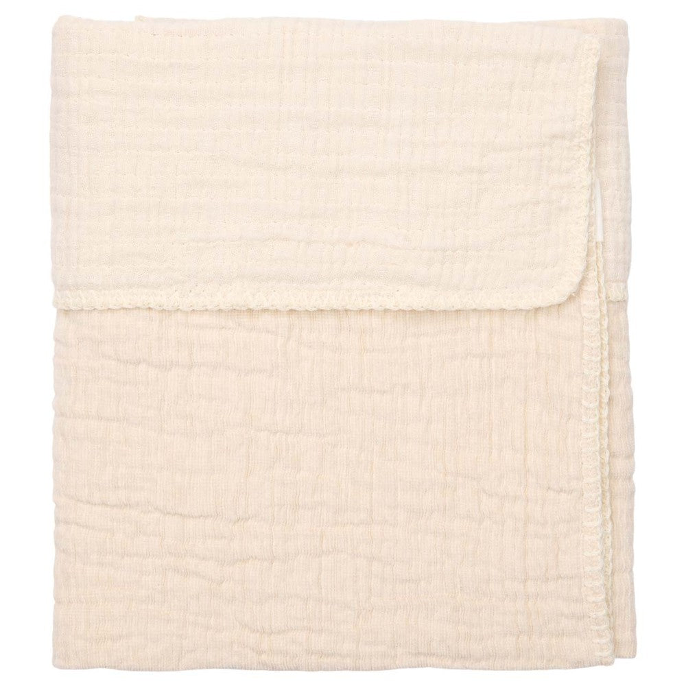 Couverture pour lit bébé Koeka Rivoli blanc chaud 100x150cm