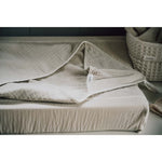 Koeka Couverture d’emmaillotage Faro blanc chaud 100x100cm