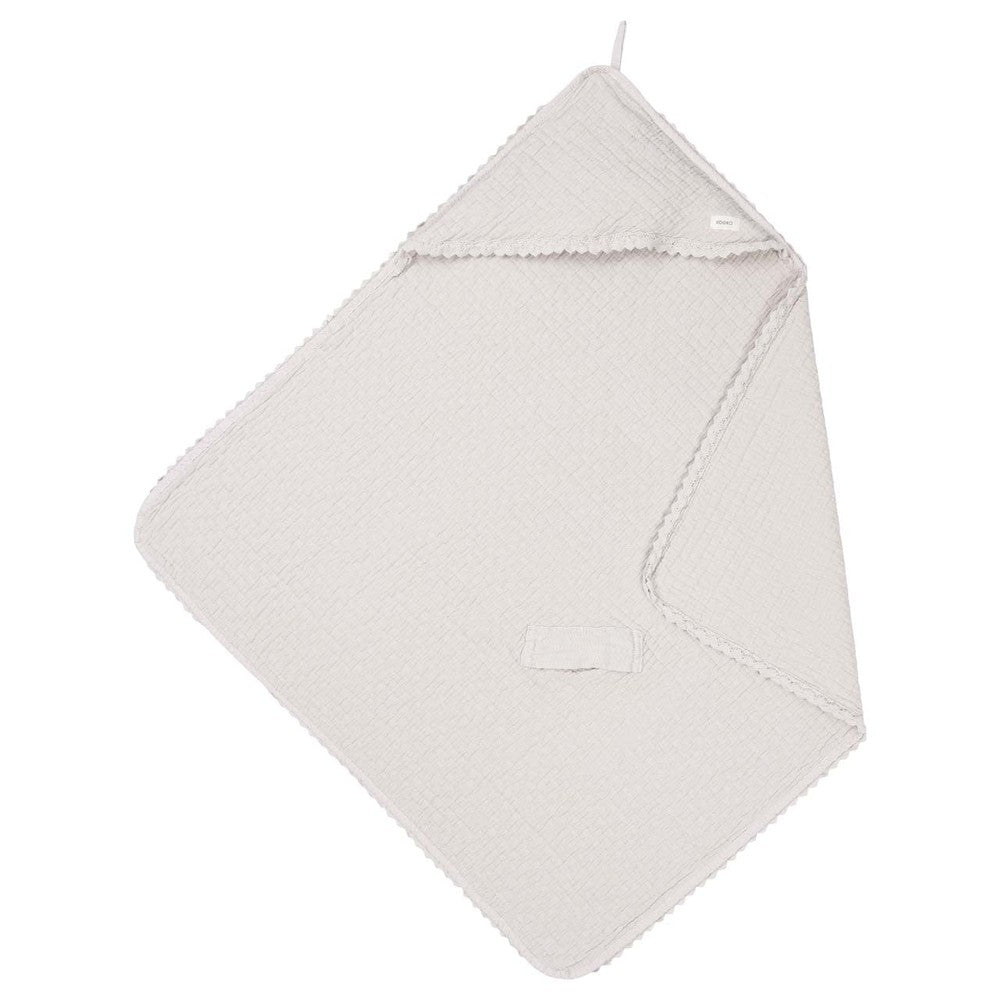 Koeka Couverture d’emmaillotage Lace Elba stone 100x100cm