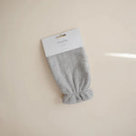 Mushie Gant de toilette en coton bio - gris