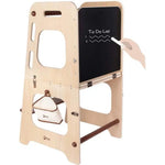 Classic World tour d’apprentissage et table en bois - réglable - jouet éducatif 90cm