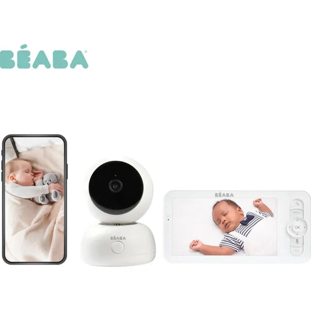 Béaba Zen Premium Smart Babyphone vidéo V2 - Blanc