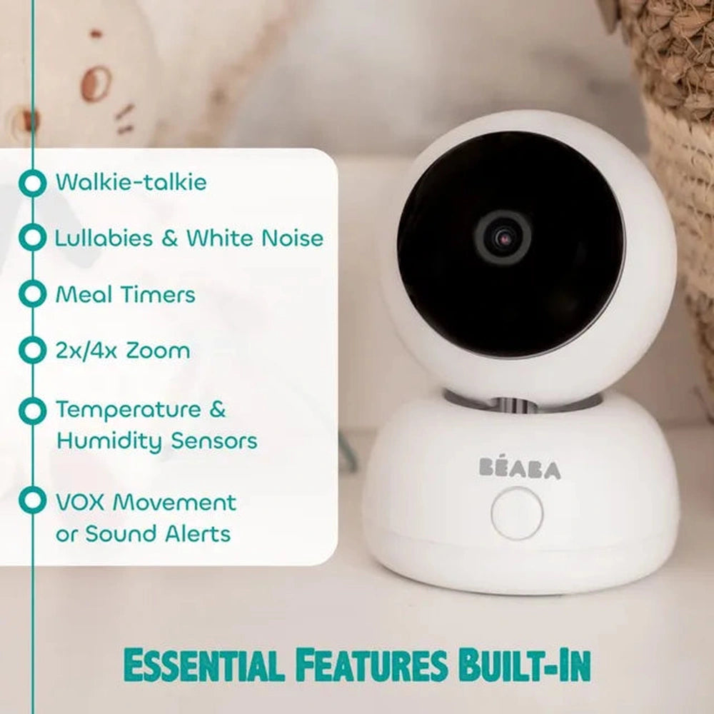 Béaba Zen Premium Babyphone vidéo intelligent V2 - Blanc