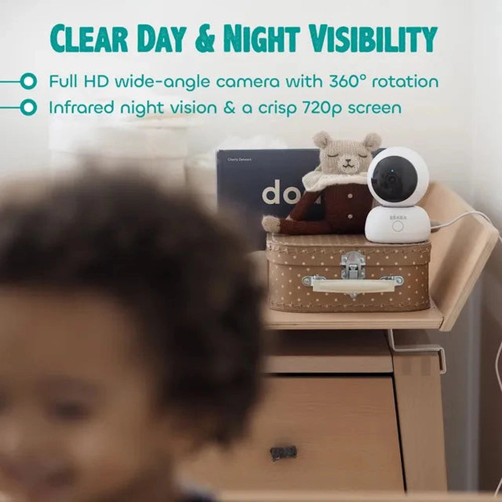 Béaba Zen Premium babyphone vidéo intelligent V2 - Blanc