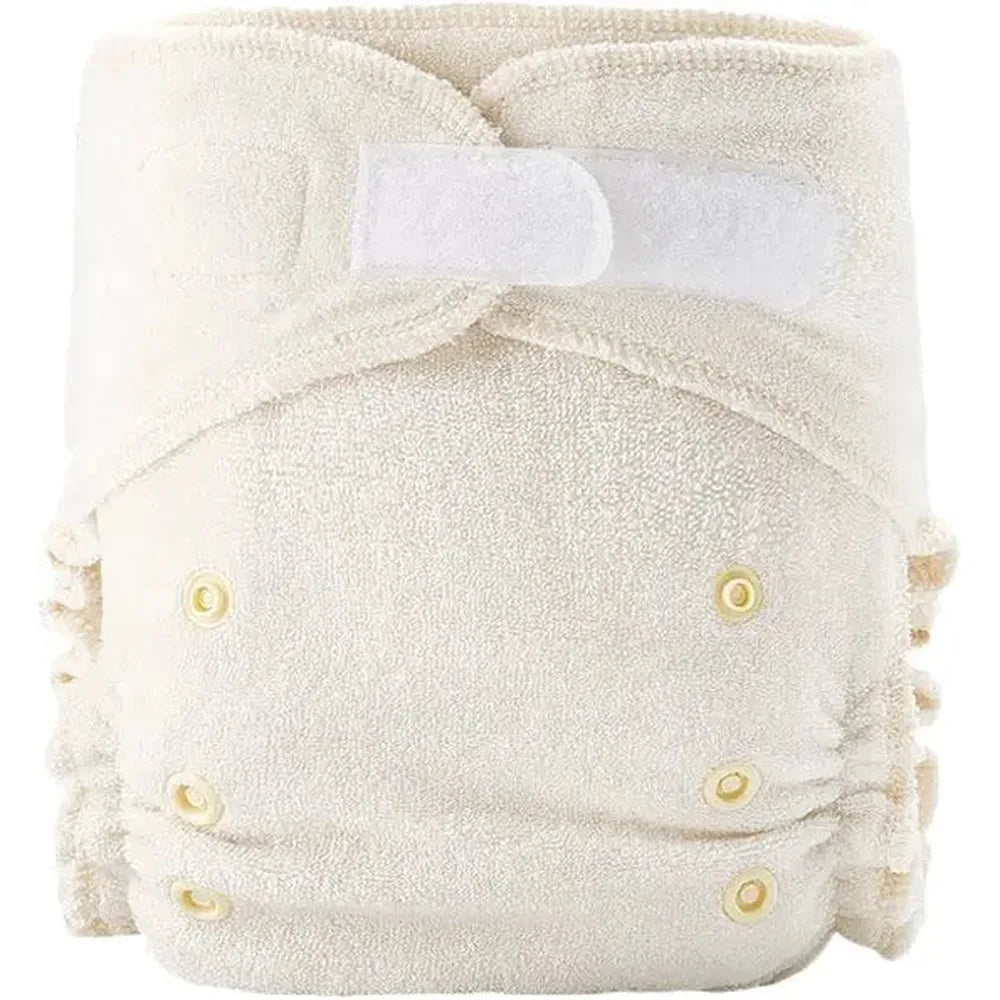 Happy Bear Couche en bambou taille unique | Couche lavable en deux parties | 4kg t/m 15kg | Coupe ultra-fine | Fermeture velcro pratique