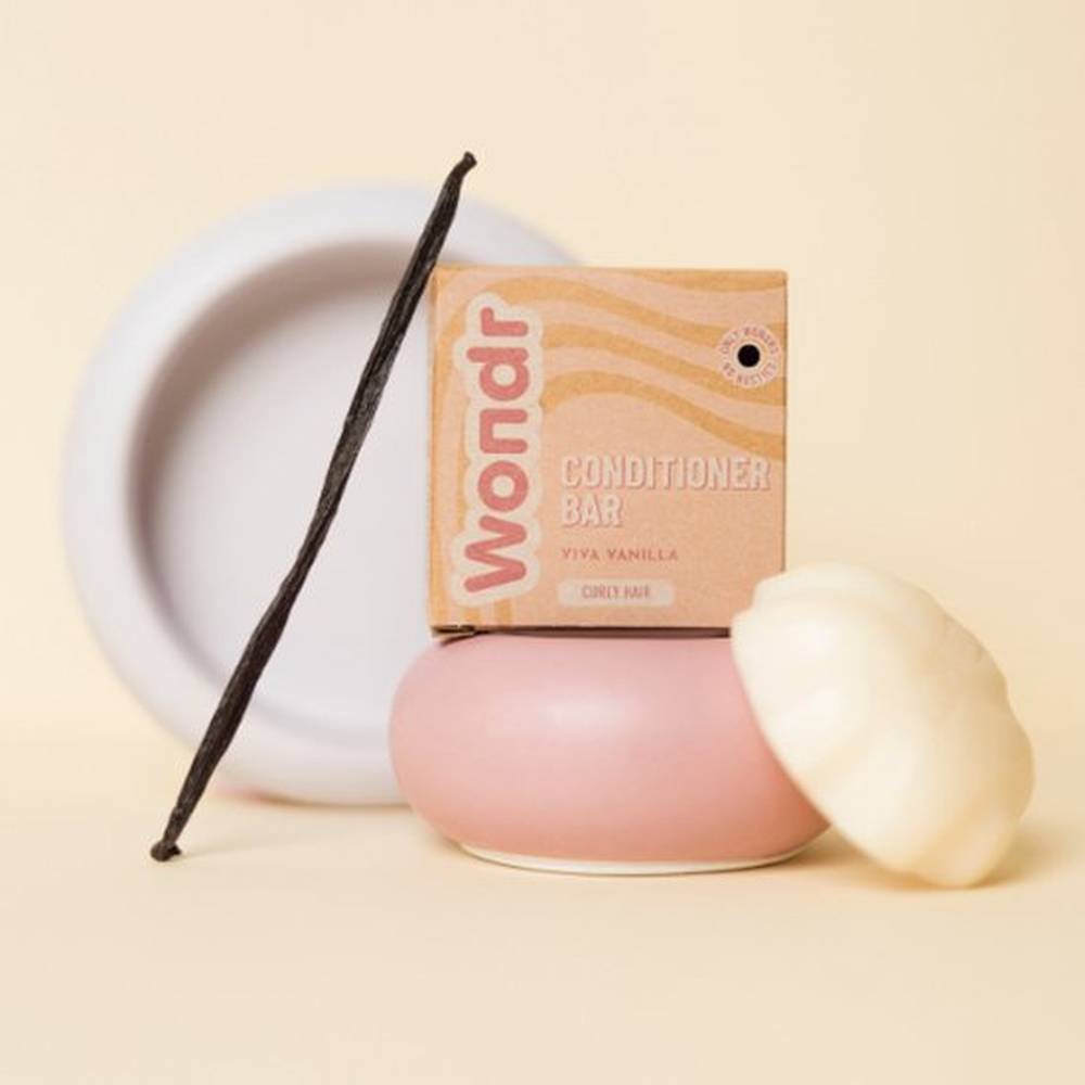 Wondr Barre après-shampooing - Viva Vanilla - Cheveux bouclés - Soin intensif - 55g