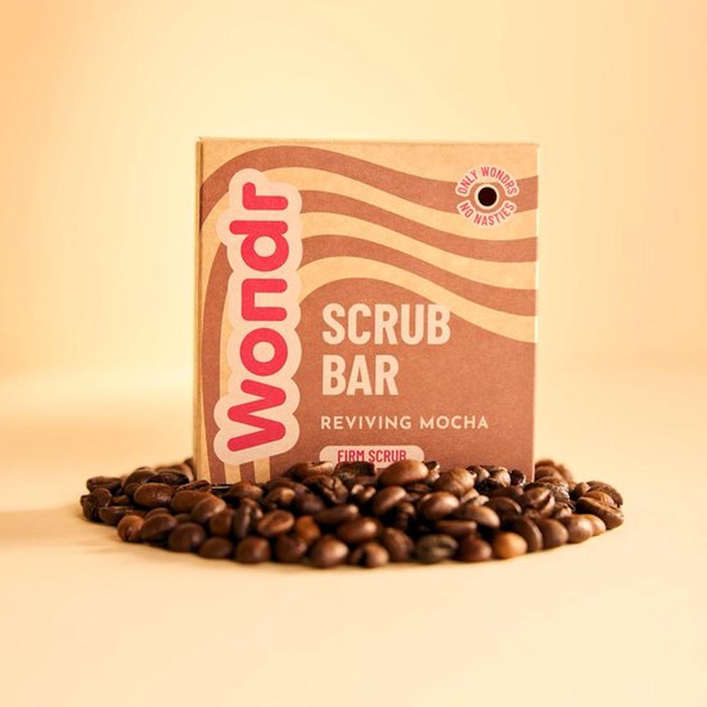Wondr Reviving Mocha Scrub Bar - Gommage ferme à l'huile de café et au beurre de karité