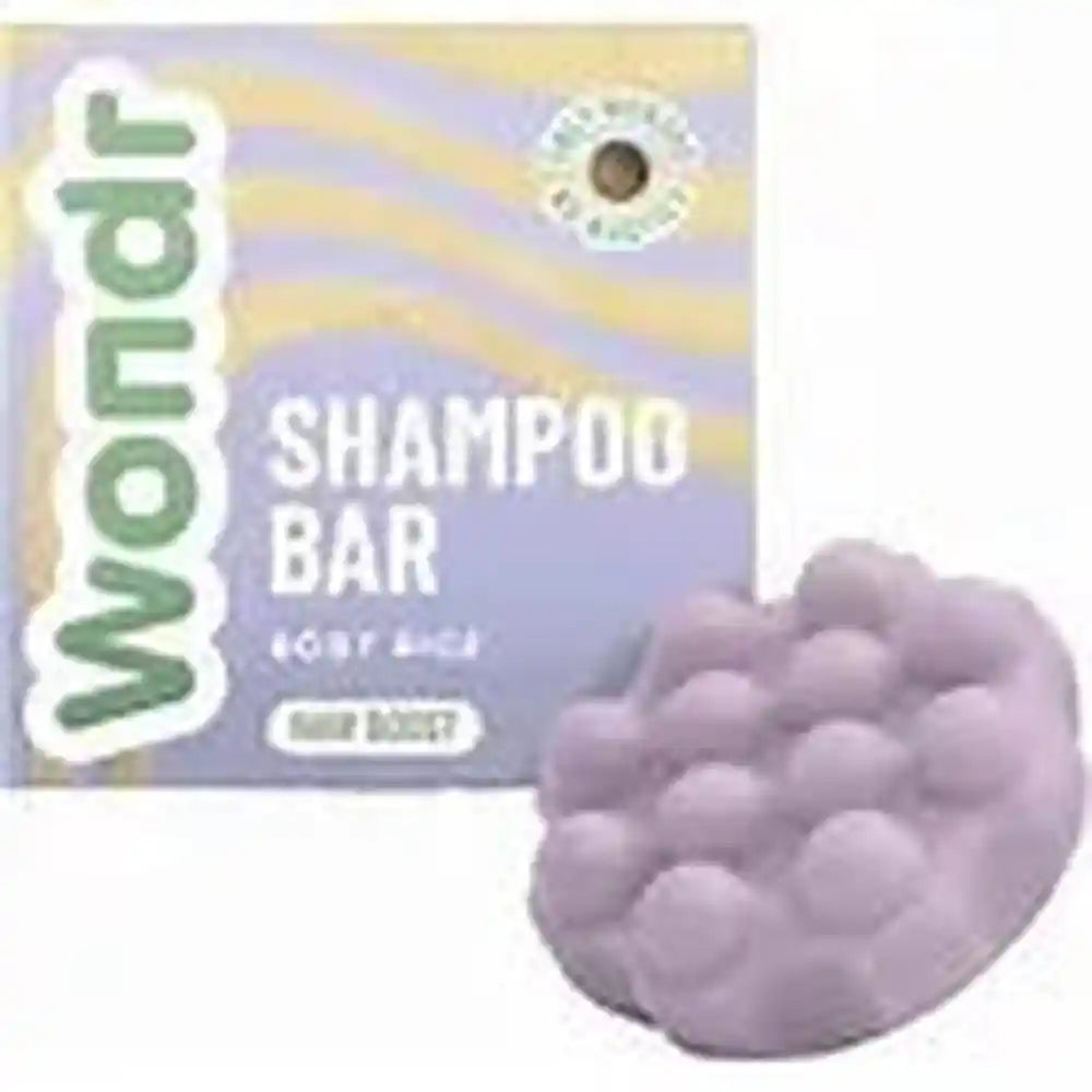 Wondr Pain de shampoing - Rosy Rice - Favorise une croissance capillaire saine - Équilibre les cheveux gras - 55g