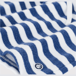 Petit Bateau Short enfant en coton à rayures - bleu/blanc