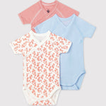 Lot de 3 bodys fille 6 mois Petit Bateau