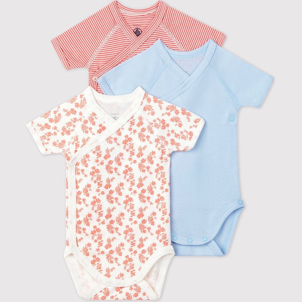Lot de 3 bodys fille 6 mois Petit Bateau