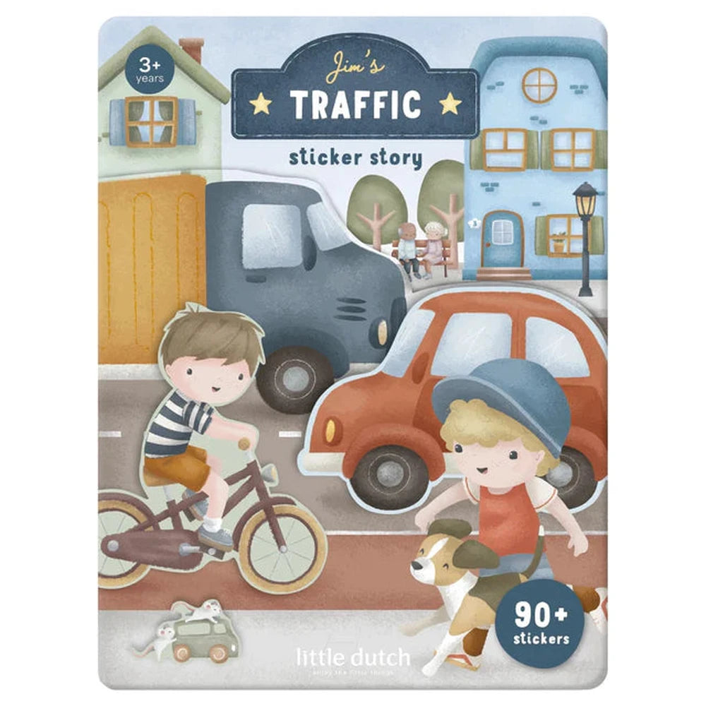 Little Dutch Histoire d’autocollants - La circulation de Jim