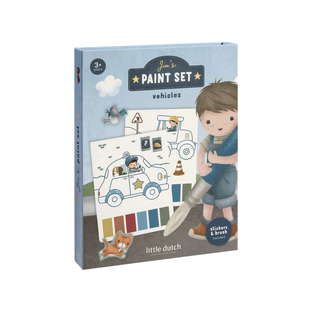 Little Dutch Livre de coloriage - Les voitures de Jim