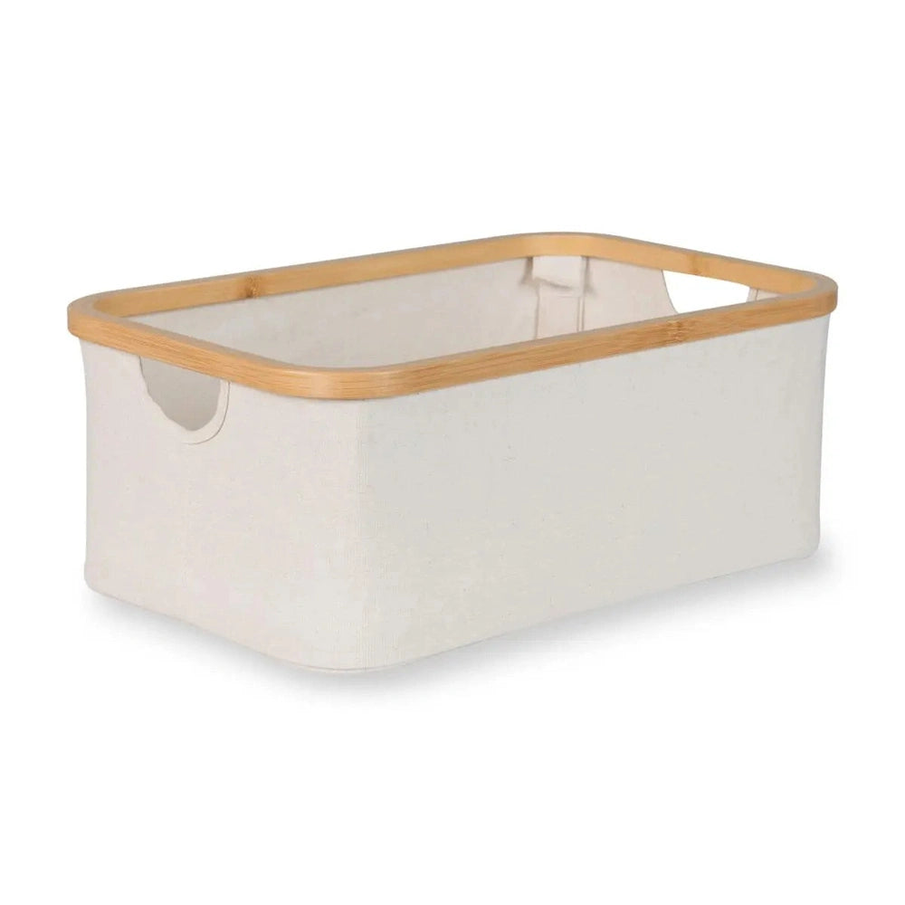 Quax Panier de rangement pour table à langer - 45 x 30 cm - Beige naturel