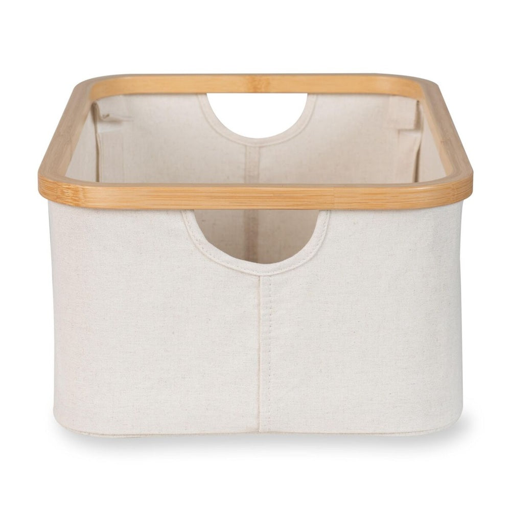 Quax Panier de rangement pour table à langer - 45 x 30 cm - Beige-Naturel