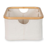 Quax Panier de rangement pour table à langer - 45 x 30 cm - Beige-Naturel