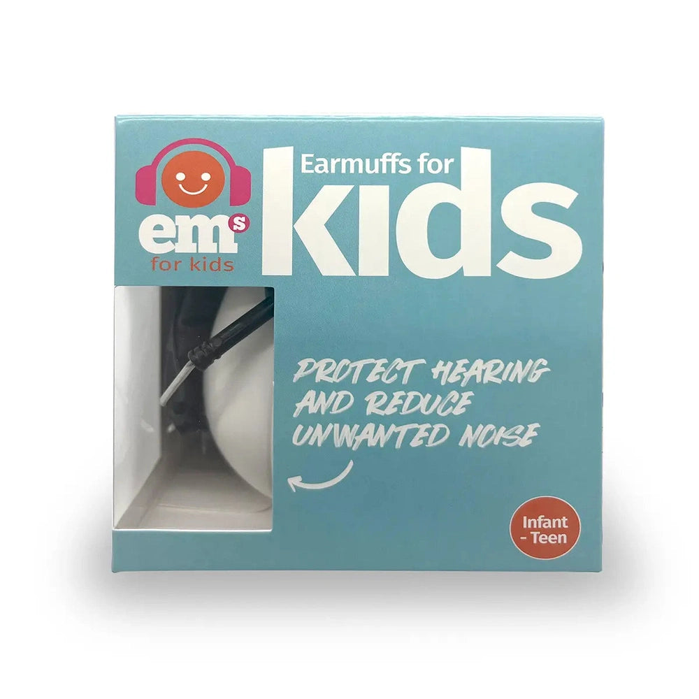 EM'S Casque antibruit pour enfants +6 mois - Noir