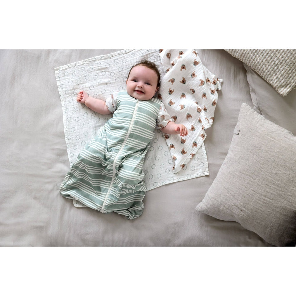 Gigoteuse Lassig en TENCEL TOG 0,5 - Vert granite