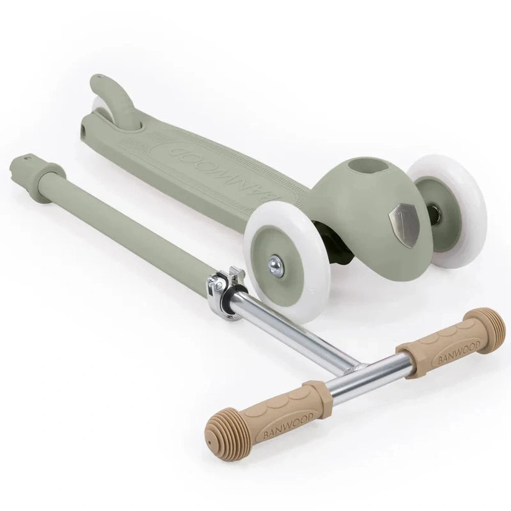 Banwood Eco Scooter Step - Avec panier - Olive