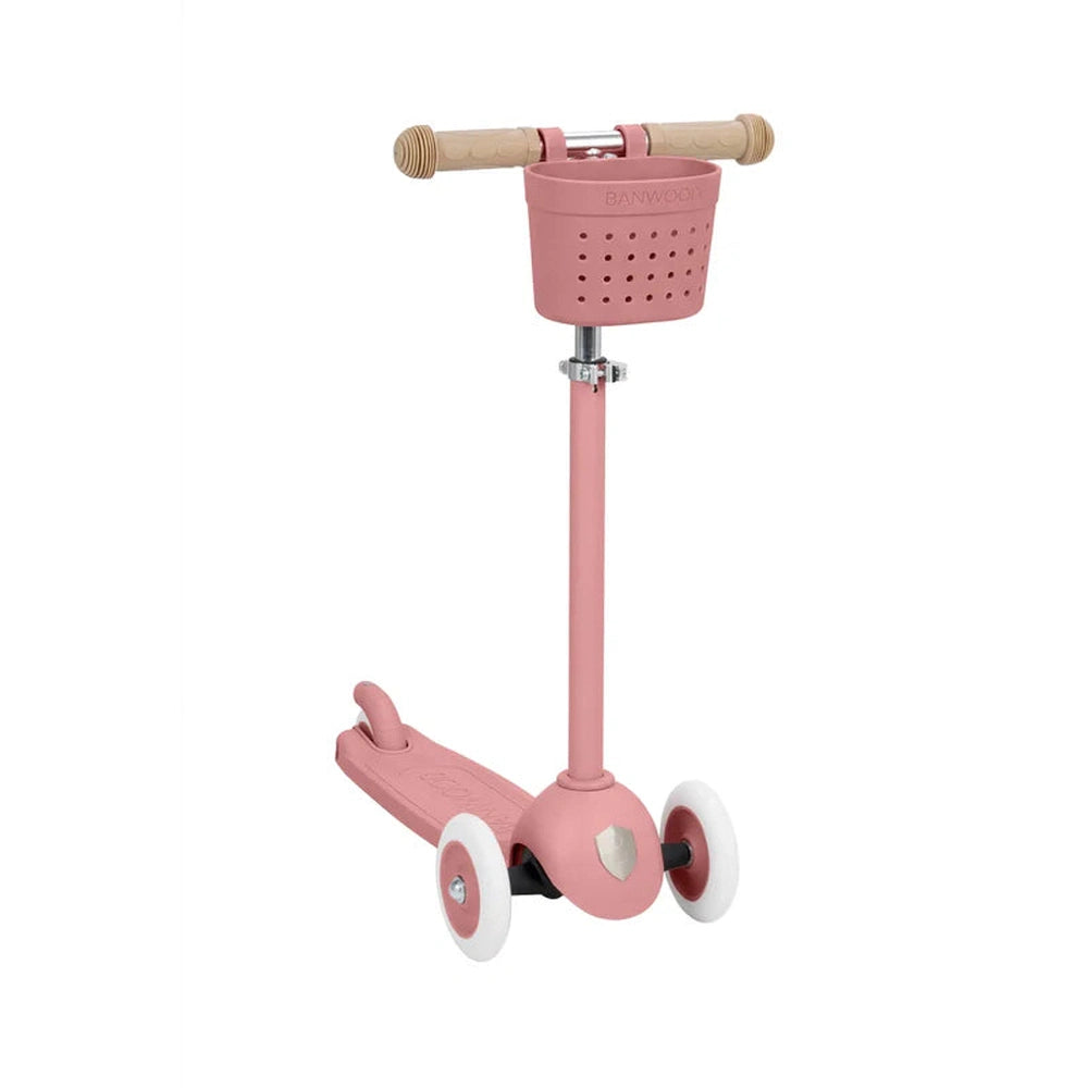 Banwood Trottinette Eco - Avec panier - Framboise