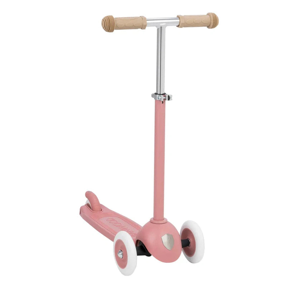 Trottinette Banwood Eco Step avec panier - framboise